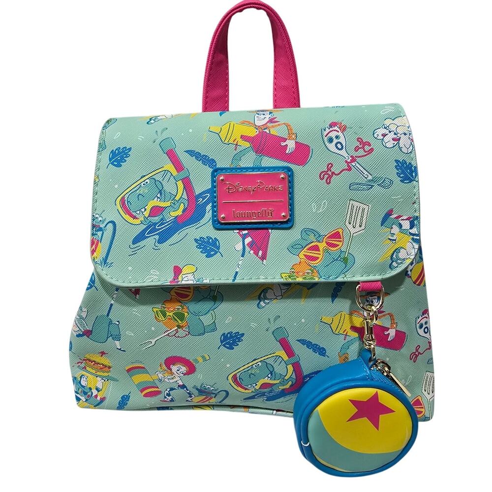 NWOT Disney Parks x Loungefly Toy Story Summer Pool Day Backpack